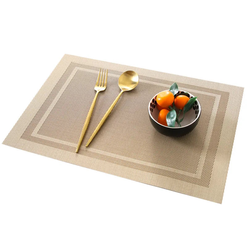 Set de table antidérapant lavable gold