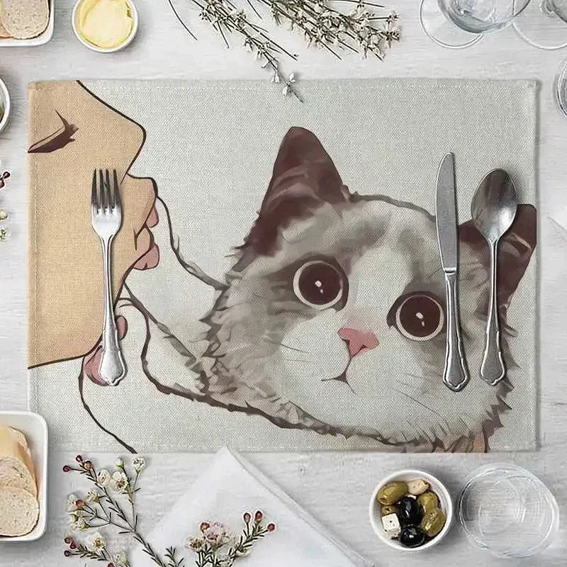 Sets de table de chats mignons kawaii