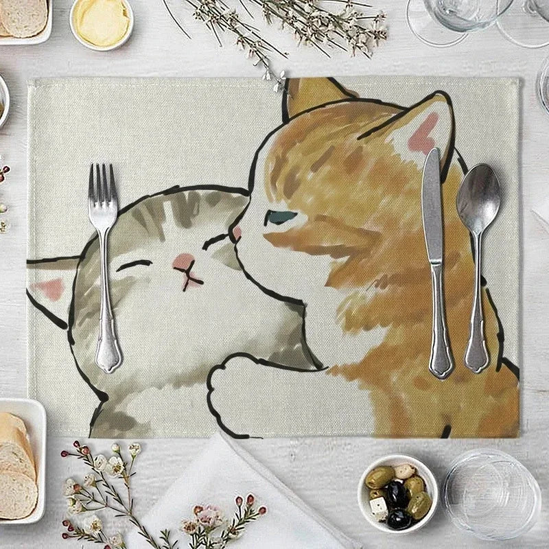 Sets de table de chats mignons kawaii