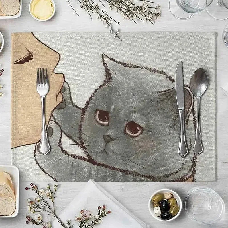 Sets de table de chats mignons kawaii