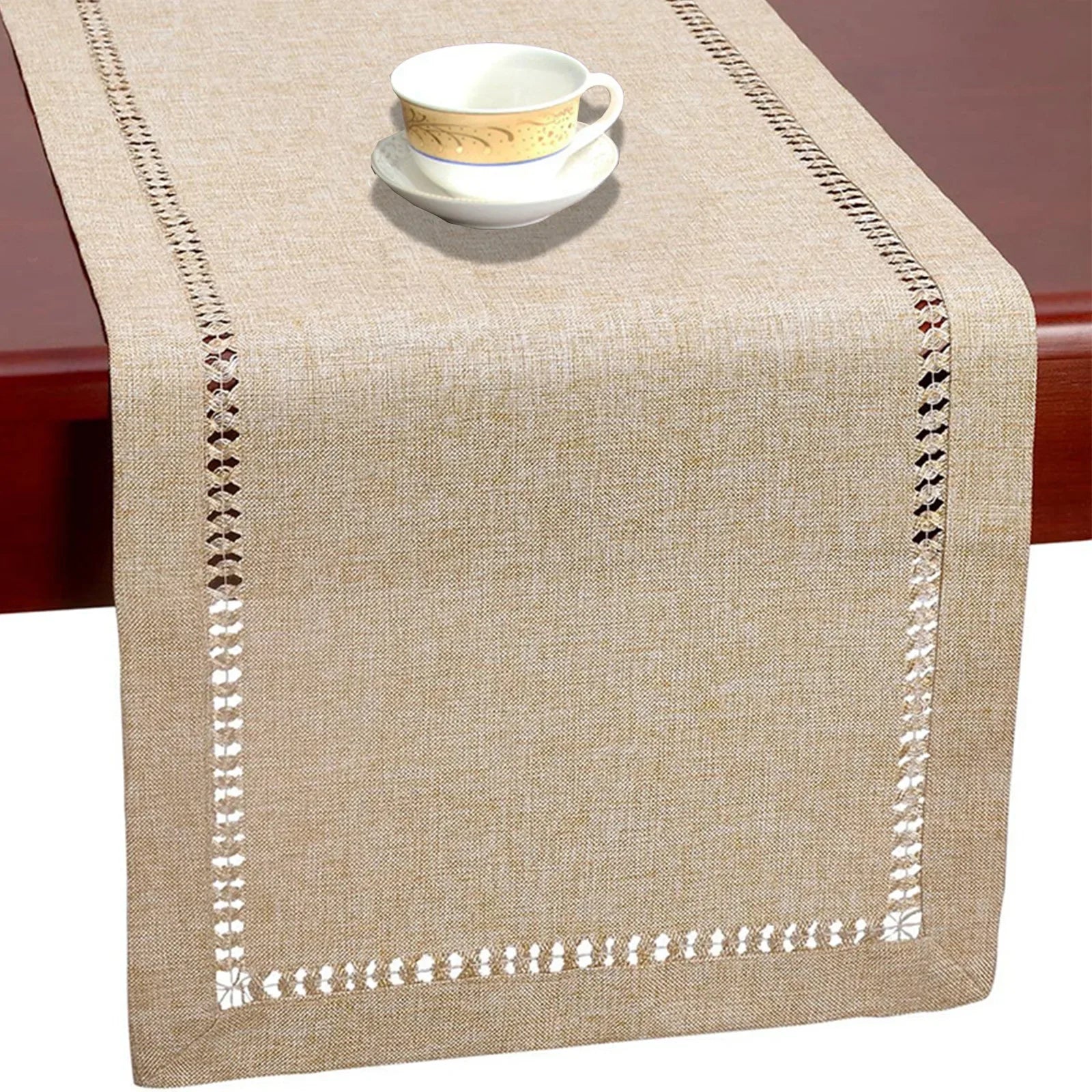 chemin de table beige