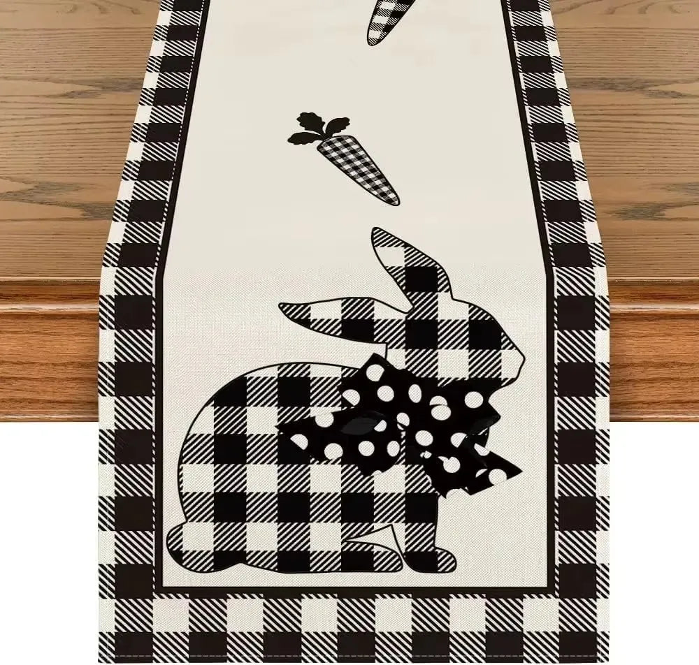 chemin de table pâques stylelapin raye