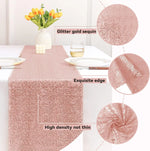 chemin de table rose paillette - Vignette | setdetable