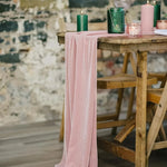 chemin de table velours pour mariage - Vignette | setdetable