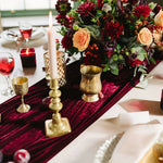 chemin de table velours pour mariage - Vignette | setdetable