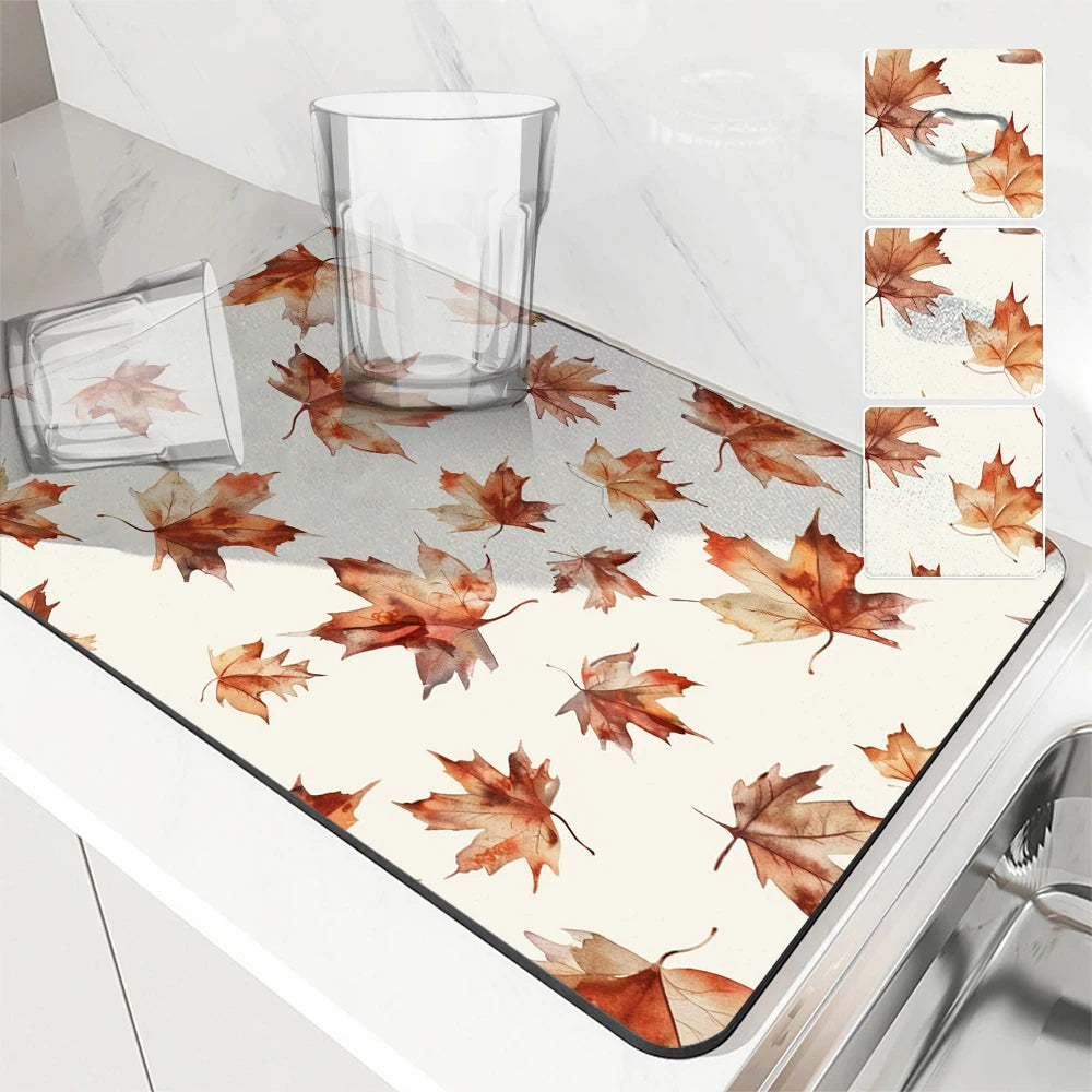 set de table automne orange