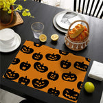 set de table noir et blanc halloween - Vignette | setdetable