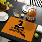 set de table noir et blanc halloween - Vignette | setdetable