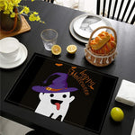 set de table noir et blanc halloween - Vignette | setdetable