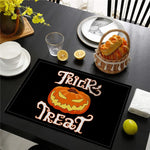 set de table noir et blanc halloween - Vignette | setdetable