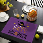 set de table noir et blanc halloween - Vignette | setdetable