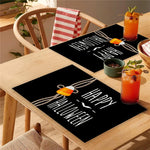 set de table noir et blanc halloween - Vignette | setdetable