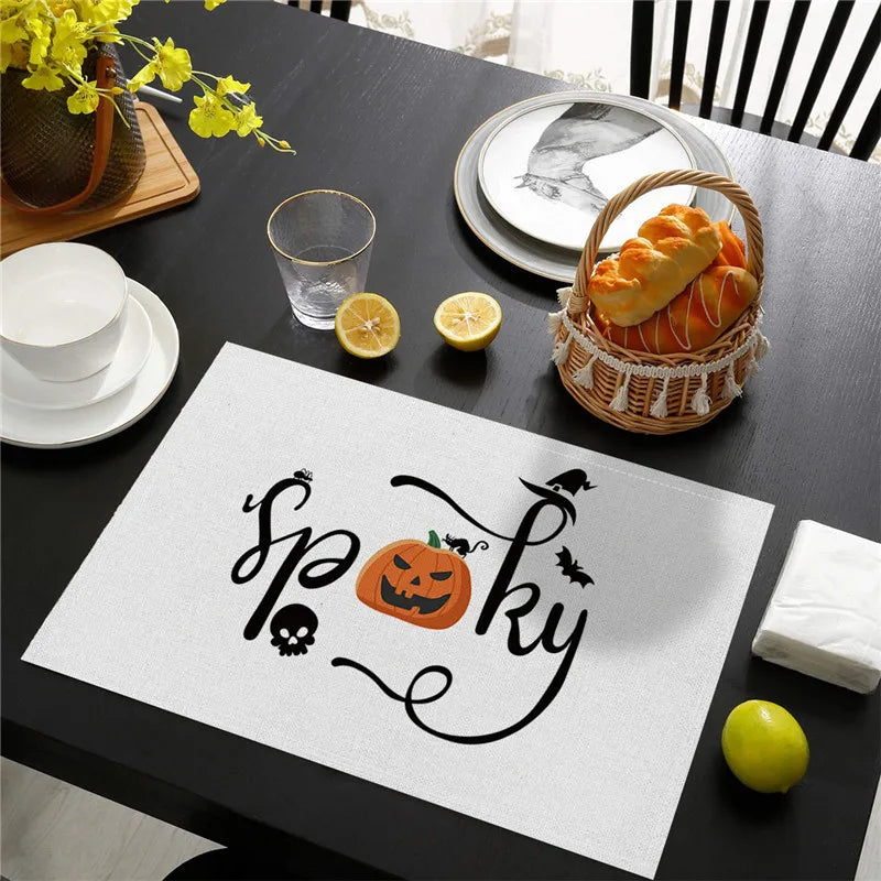 set de table halloween spooky