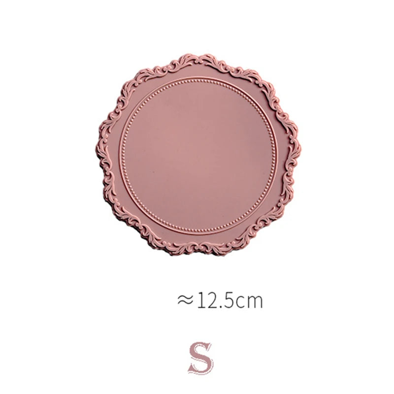 set de table silicone élégant rose